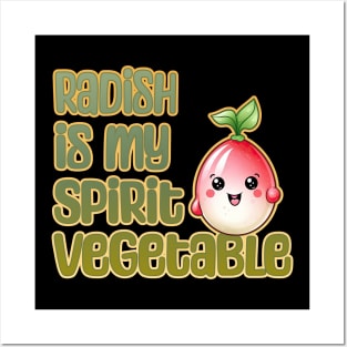 Radish is My Spirit Vegetable Posters and Art